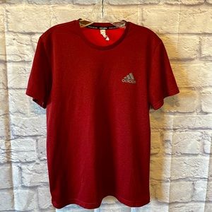Red-Burgundy Adidas Climalite (keeps you dry) Tee in US Men’s Size Medium.